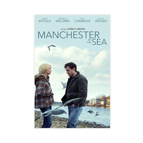 NEDOES Manchester by The Sea Filmposter auf Leinwand, Wandkunst, Dekor, Bild, Gemälde für Wohnzimmer, Schlafzimmer, Dekoration, ungerahmt, 30 x 45 cm von NEDOES