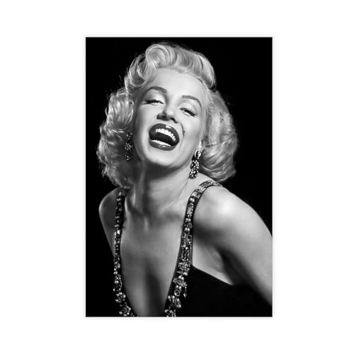 NEDOES Vintage Marilyn Monroe Poster Leinwand Poster Wandkunst Dekor Druck Bild Gemälde für Wohnzimmer Schlafzimmer Dekoration ungerahmt 40 x 60 cm von NEDOES