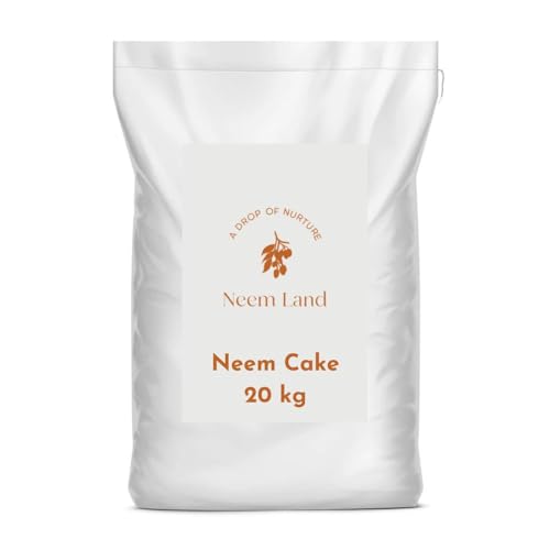 Neem Land Bio Neem Kuchen 20kg - Natürliches Düngemittel und Bodenverbesserer, Ökologischer Schutz für Pflanzen, Stärkt Wurzeln & fördert Gesundes Pflanzenwachstum von NEEM LAND