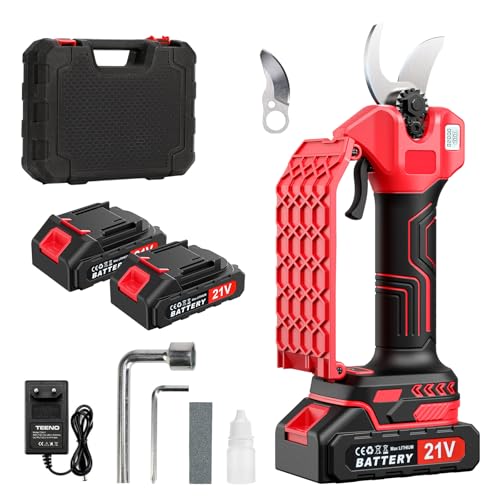 Professionelle Akku Astschere,35MM Gartenschere mit 2 Akku 2000mAh, 800W Bürstenloser Motor Bypass, Schere Astschneider Rosenschere Kabellos,Elektrisch Garten Schere mit LED-Schnittzählerm Professionelle Akku Astschere,35MM Gartenschere mit 2 Akku 2000mAh, 800W Bürstenloser Motor Bypass, Schere Astschneider Rosenschere Kabellos,Elektrisch Garten Schere mit LED-Schnittzählerm von NEEMOSI
