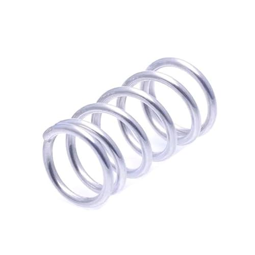10 Stück 304 Edelstahl-Druckfeder, Drahtdurchmesser 1,4mm, Y-Typ-Rotor-Rückholfeder, komprimierte Feder, 1.4x11x30mm von NEFLUM