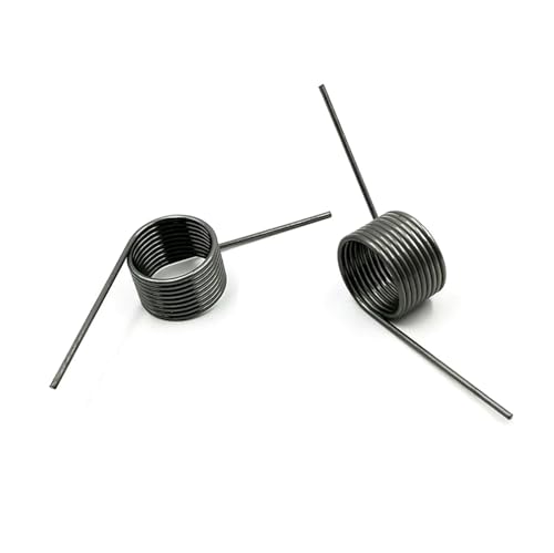 10 Stück V-förmige Schraubendrehfeder Drahtdurchmesser 1 mm Winkel 60 90 120 180 Grad Reparatur-Torsionsfeder,1.0x10x9mm (120 Degrees) von NEFLUM