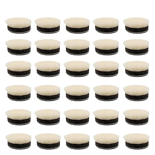 30Pcs 1 Inch Wool Polishing Pads Or Glass Buffing Cleaning Tool Polishing Pad Polishing Tools Polimento Pads For Drill Compound von NEFLUM