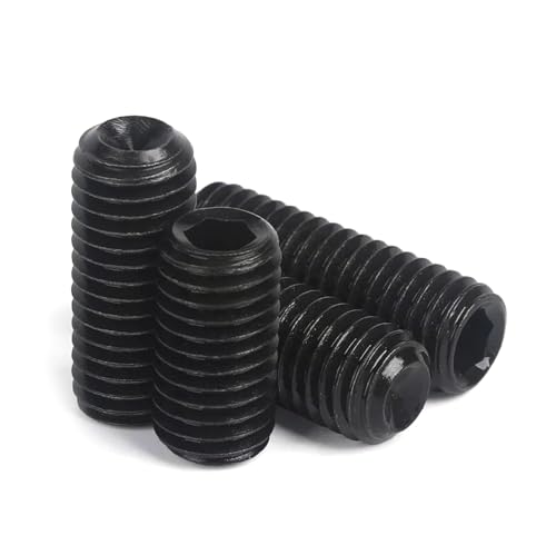 50 Stück M2 M2,5 M3 M3,5 M4 M5 M6 304 Edelstahl Innensechskant Gewindestift Madenschraube, M2x2mm von NEFLUM