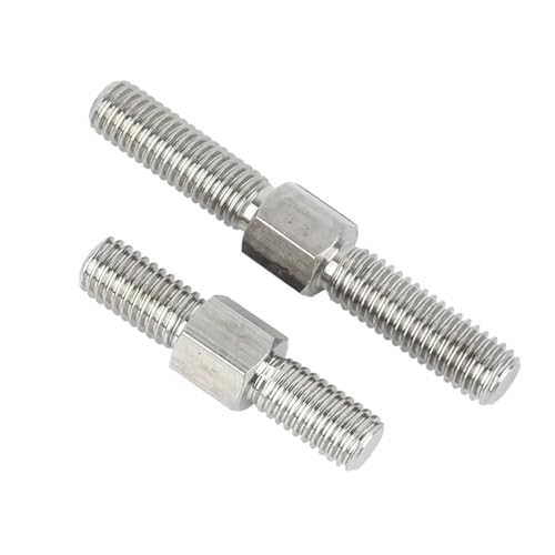M3 M4 M5 M6 M8 M10 - M16 304 Edelstahl Links-Rechts-Gewinde Doppelend-Gewindestange Positiv-Negativ-Gewindebolzen, M4 von NEFLUM