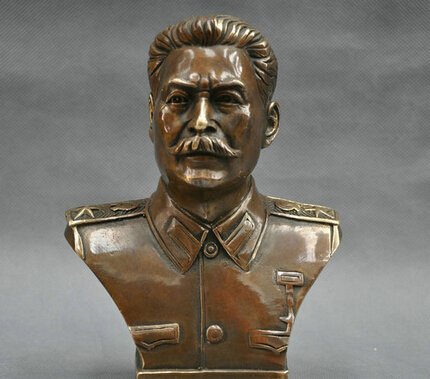 NEFSO 6'' Russischer Führer Joseph Stalin Büste Bronzestatue von NEFSO
