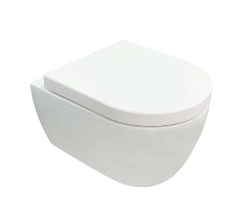 NEG Design Hänge-WC Uno11RK spülrandlos und spritzfrei einfache verdeckte Montage Nano-Versiegelung Soft-Close WC-Sitz abnehmbar kurze Version 48,5 cm NEG Design Hänge-WC Uno11RK spülrandlos und spritzfrei einfache verdeckte Montage Nano-Versiegelung Soft-Close WC-Sitz abnehmbar kurze Version 48,5 cm von NEG