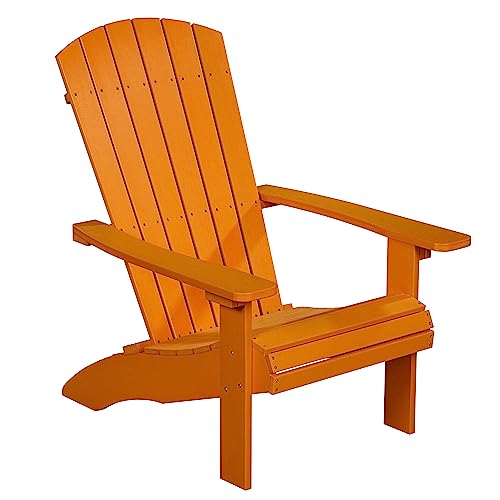 NEG Design Adirondack Stuhl Marcy (orange) Westport-Chair Sessel täuschend echte Holzoptik, wetterfest, UV- und farbbeständig von NEG