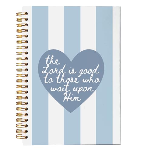 NEGIGA Blue Preppy Christian Notebook Journal, the Lord Is Good Bible Journaling, Prayer Journal for Women, Inspirational Christian Gifts for Women Girls, Spiral Notebook 5.5x8.3 NEGIGA Blue Preppy Christian Notebook Journal, the Lord Is Good Bible Journaling, Prayer Journal for Women, Inspirational Christian Gifts for Women Girls, Spiral Notebook 5.5x8.3 von NEGIGA