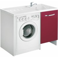 Red Interior Design Waschbeckeneinheit In 6 Größen 109x60 cm Waschmaschinenabdeckung linkes Waschbecken von NEGRARI