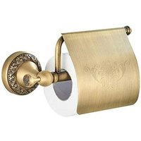 Retro-Toilettenpapierhalter aus Messing mit Deckel, Wandmontage, Rollenhalter von NEIGE
