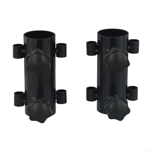 2 Stück Outdoor Zeltstange Fixer Baldachin Halter Kit Eisen Markise Rod Tube für zuverlässige Unterstützung bei verschiedenen Outdoor-Aktivitäten (verstellbar) von NEIQIUWING
