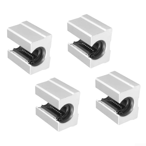 4 SBR16UU Lagerblöcke für 16 mm Linearführungsschienen, reibungslose Bewegung in der Automatisierung von NEIQIUWING