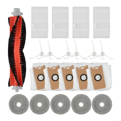 All-in-One-Ersatz-Set für Ultenic MC1 Roboter-Staubsauger, Seitenbürste und Wischmopp-Pads von NEIQIUWING