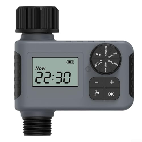 Automatischer Gartensprinkler-Timer mit intelligenten Funktionen, LCD-Display für effektive Bewässerungspläne (BSP3/4) von NEIQIUWING