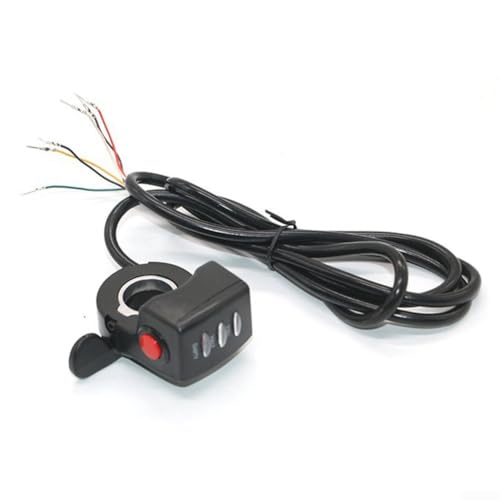 Drehzahlregler Daumengas mit 3 LEDs für Elektrofahrräder und Roller, einfach zu bedienen (36V) von NEIQIUWING