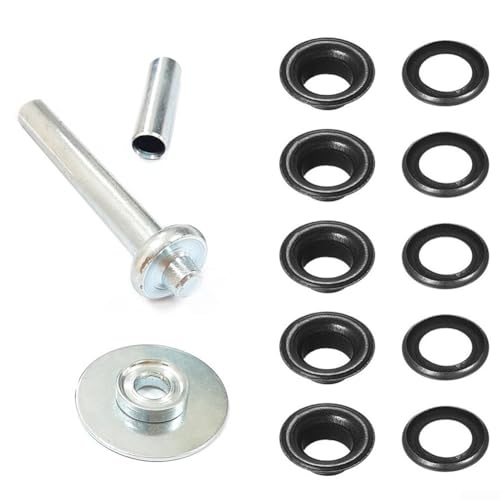 Essential Grommet Installation Tool Set for Tent Markise and Tarpaulin Repair Needs (black) von NEIQIUWING