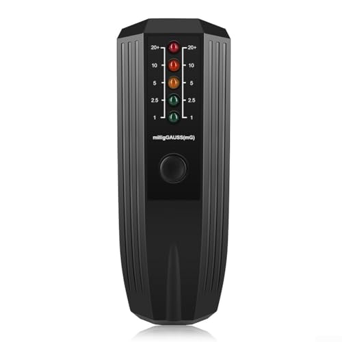 Multifunktionaler Strahlungsprüfer mit LED-Anzeigen zur EMF-Überwachung (schwarz) von NEIQIUWING
