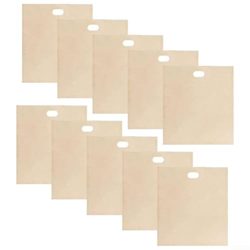 Set mit 10 hitzebeständigen Toaster-Beuteln, nicht Sandwich-Beutel zum Kochen (16 x 16,5 cm) von NEIQIUWING