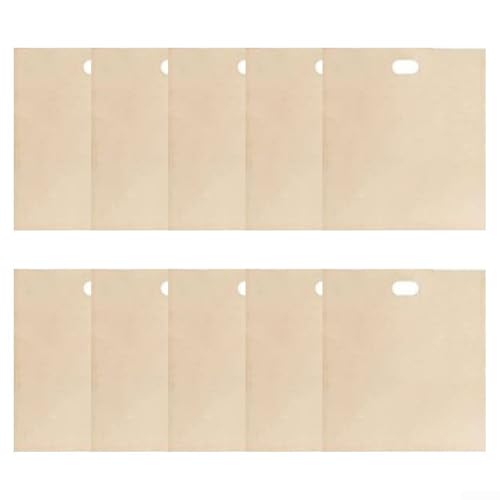 Set mit 10 hitzebeständigen Toaster-Beuteln, nicht Sandwich-Taschen zum Kochen (20 x 22 cm) von NEIQIUWING