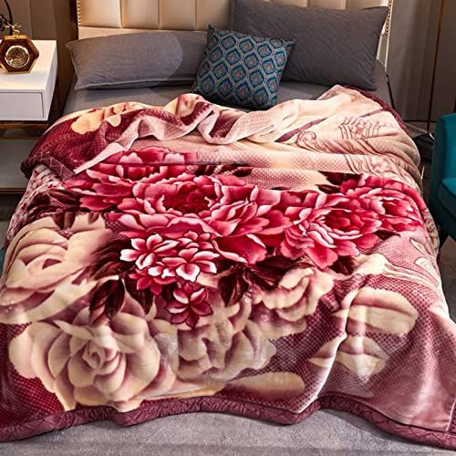 NEKOMARUKE Flauschige Sherpa Kuscheldecke 150x200cm groß Dicke Wohndecke 2kg super weiche Fleecedecke als Sofaüberwurf, Tagesdecke oder Wohnzimmerdecke von NEKOMARUKE