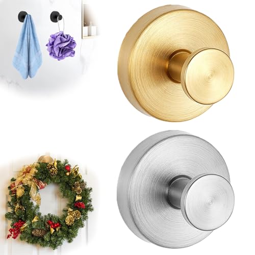 NEKSKA Weihnachtskranz-Aufhänger für Haustür, Saugnapfhaken für Türkränze, Saugnapfhaken für Dusche, Badetücher, Fenster, Spiegel und Aufbewahrungshaken für Zuhause (2 Stück-Mix A) von NEKSKA