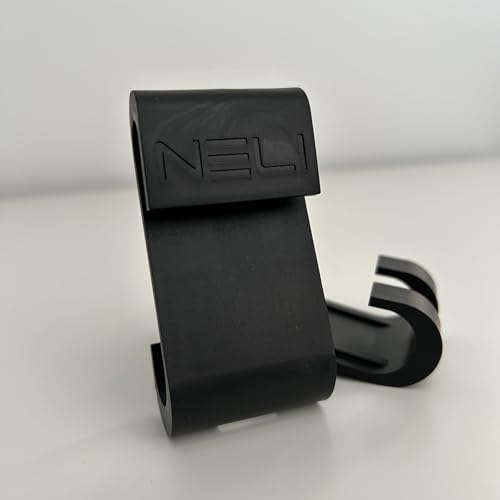 NELI 2er-Set Haken für Glaswand, Duschwand, Glastür, Duschkabine (Duschhaken, Türhaken, Reisehaken) (schwarz) von NELI