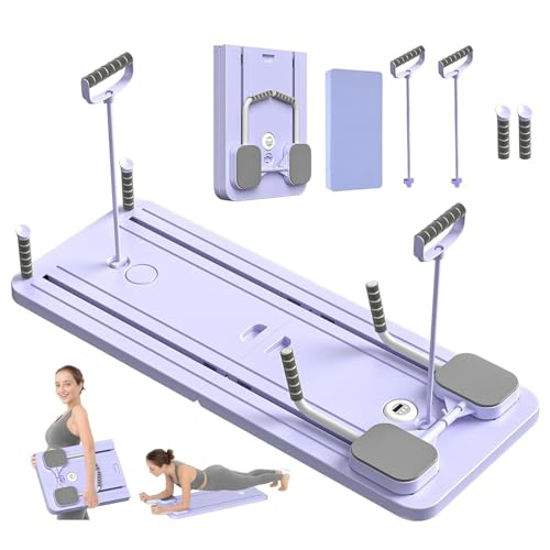 NELLN Pilates Gerät Für Zuhause,Pilates-Shaper-Set, 4-In-1-Pilates-Shaper, LED-Zähler + Automatische Rückprallrolle, Geeignet Für Heimtraining/Büro/Wohnheim Purple NELLN Pilates Gerät Für Zuhause,Pilates-Shaper-Set, 4-In-1-Pilates-Shaper, LED-Zähler + Automatische Rückprallrolle, Geeignet Für Heimtraining/Büro/Wohnheim Purple von NELLN