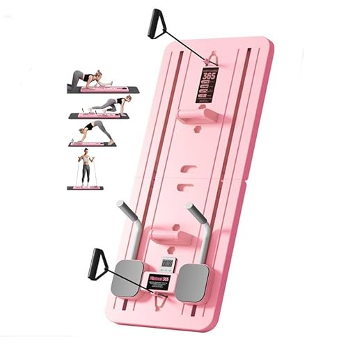 NELLN Pilates Reformer Board,Verbessertes 4-In-1-Home-Fitness-Shaping-Kit, Bauchmuskel-Rollentrainer Mit Widerstandsband, Zuhause/Büro/Wohnheim Pink,41in*16in NELLN Pilates Reformer Board,Verbessertes 4-In-1-Home-Fitness-Shaping-Kit, Bauchmuskel-Rollentrainer Mit Widerstandsband, Zuhause/Büro/Wohnheim Pink,41in*16in von NELLN