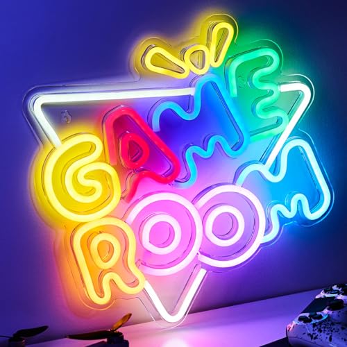 NELUX Neon LED Gaming Room Deko Schild Game Room, Neon Gamer Sign Wand Zimmer Lampe, Gaming Beleuchtung Setup Licht Light, Neonschild Wall Schilder Wanddeko. USB-Verbindung mit Dimmer. NELUX Neon LED Gaming Room Deko Schild Game Room, Neon Gamer Sign Wand Zimmer Lampe, Gaming Beleuchtung Setup Licht Light, Neonschild Wall Schilder Wanddeko. USB-Verbindung mit Dimmer. von NELUX