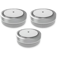 NEMAXX® 3-Pack M1-Mini Rauchmelder – Photoelektrischer Warnmelder nach DIN EN 14604 – Integrierte 3 V Lithium-Batterie – Ø 71,6 mm Mini-Design – von NEMAXX