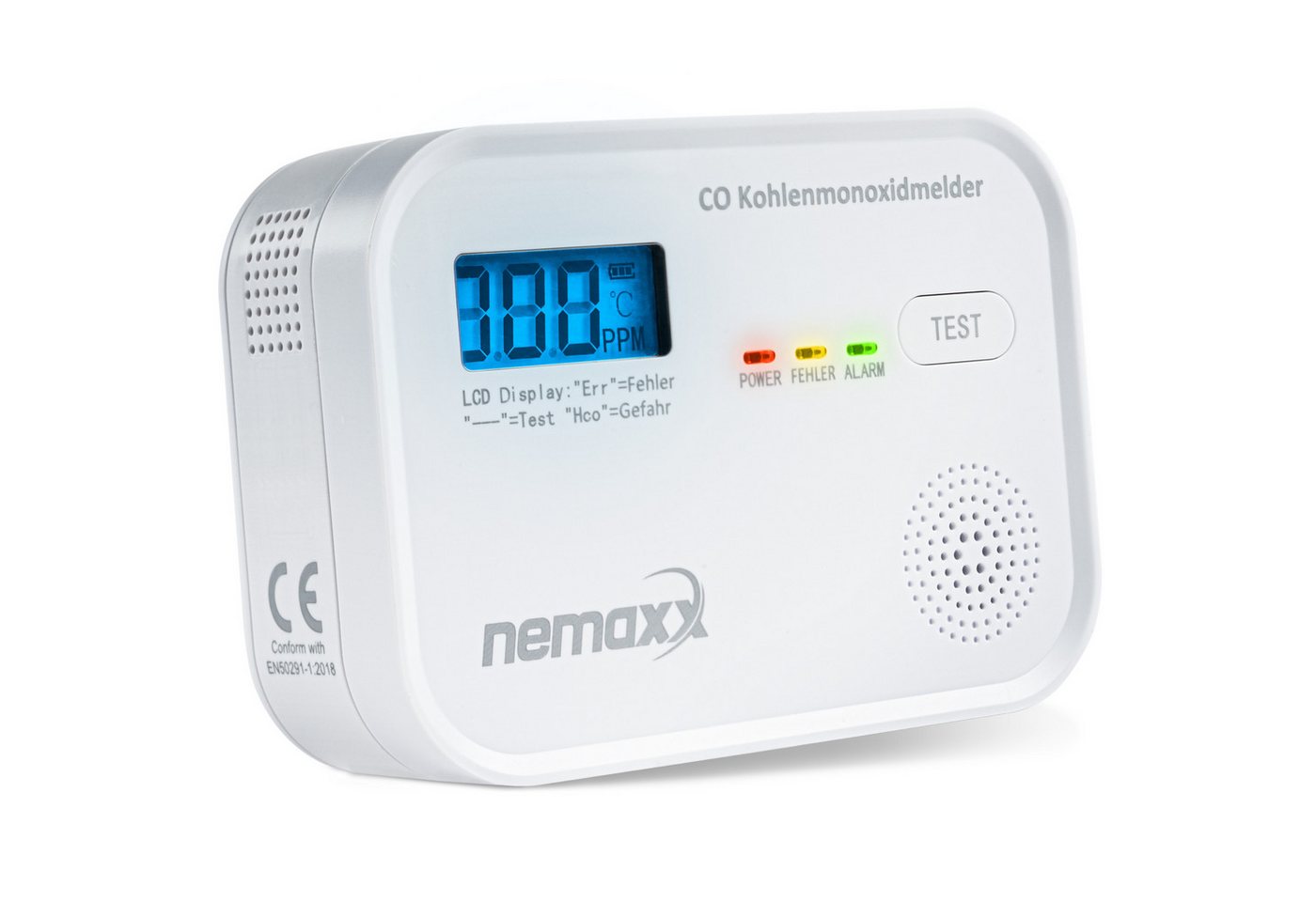 NEMAXX Kohlenmonoxid Melder mit aukustischem & optischem Alarm - Gaswarner CO-Melder NEMAXX Kohlenmonoxid Melder mit aukustischem & optischem Alarm - Gaswarner CO-Melder von NEMAXX