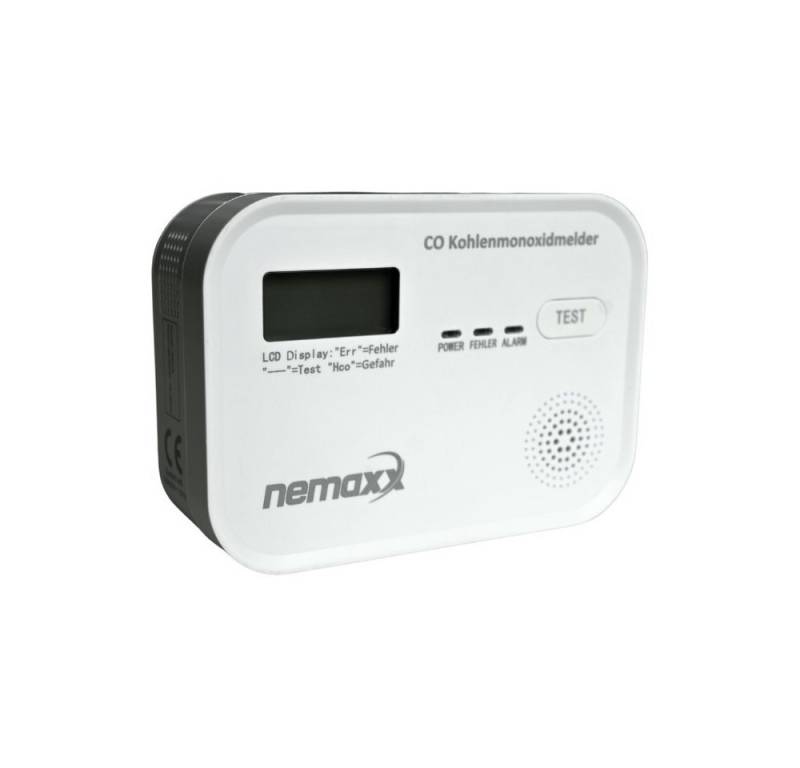 NEMAXX Kohlenmonoxid Gasmelder Gaswarner nach DIN EN50291 Nemaxx CM18 Rauchmelder von NEMAXX