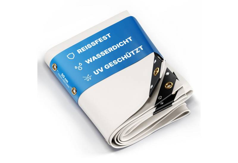 NEMAXX Schutzplane UMBRELLA® Abdeckplane 400x800 cm – Wasserdicht, 650 g/m², Weiß, UMBRELLA® Abdeckplane 400x800 cm – Wasserdicht, 650 g/m², Weiß von NEMAXX