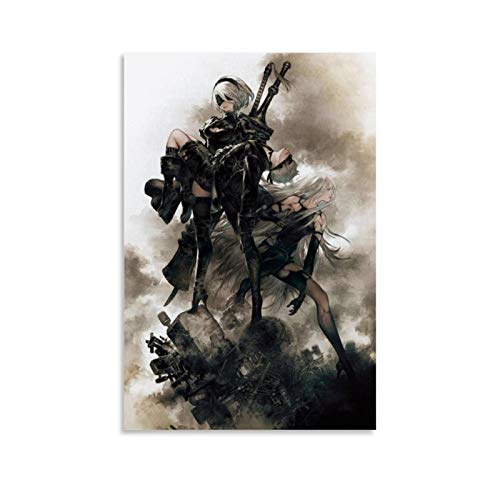 NENBN Nier Automata Box Art Poster Dekorative Malerei Leinwand Wand Kunst Wohnzimmer Poster Schlafzimmer Gemälde 50 x 75 cm von NENBN