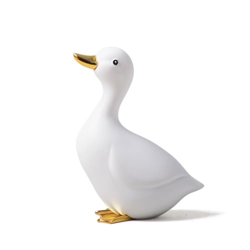 NENBOLEC Ente Skulpturen Dekor Modern Arts Statue Tier Geschenk Figuren Polyresin 12cm von NENBOLEC