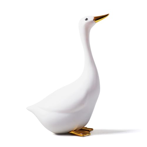 NENBOLEC Ente Skulpturen Dekor Modern Arts Statue Tier Geschenk Figuren Polyresin 25cm von NENBOLEC
