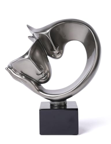 NENBOLEC Modern Skulptur Geschenk Abstrakte Arts Liebhaber Dekor Figuren Polyresin 27cm von NENBOLEC