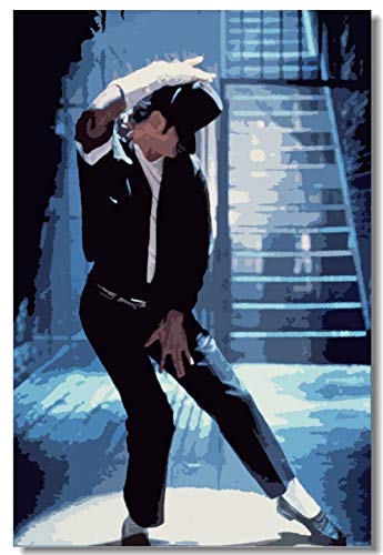 Home Wohnzimmer Kinderzimmer Dekoration Bild Druck Michael Jackson König Wandkunst Malerei 24x36 (Size : 24x36inch 60x90cm) von NENDERT