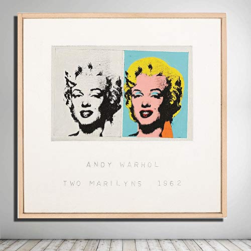 Zwei Marilyns 1962 von Andy Warhol Kunstdrucke auf Leinwand for Wohnzimmer Hauptdekoration Poster und Drucke Kein Eingerahmt (Size : 16x16) von NENDERT