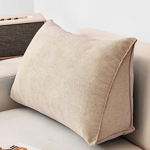 NENIUX Großes Keil-Lesekissen, Kopfteilkissen, dreieckiges Rückenkissen, Lendenwirbel-/Rückenstützkissen mit abnehmbarem Bezug für Tagesbett, Sofa, Tatami Home, 90 x 35 x 20 cm, Kamelbraun NENIUX Großes Keil-Lesekissen, Kopfteilkissen, dreieckiges Rückenkissen, Lendenwirbel-/Rückenstützkissen mit abnehmbarem Bezug für Tagesbett, Sofa, Tatami Home, 90 x 35 x 20 cm, Kamelbraun von NENIUX