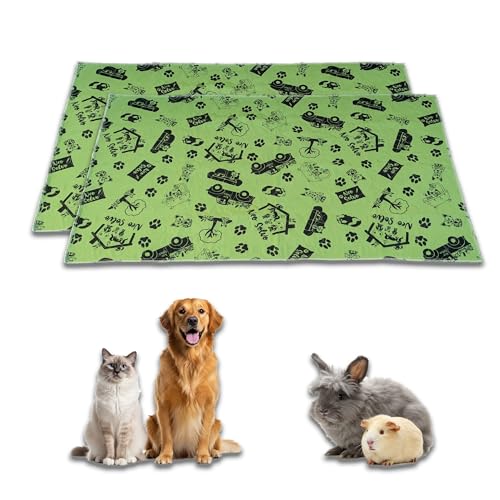 NEO SOLVO 2 Stück Trainingspads – Grun - 70x140cm – waschbar & Reusable PIPI Pads – saugfähig, wasserdicht, rutschfest – für Hunde, Katzen, Welpen NEO SOLVO 2 Stück Trainingspads – Grun - 70x140cm – waschbar & Reusable PIPI Pads – saugfähig, wasserdicht, rutschfest – für Hunde, Katzen, Welpen von NEO SOLVO