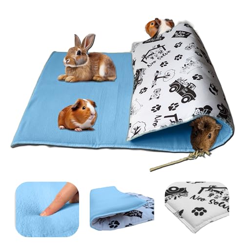 NEO SOLVO Fleece Spielplatzmatte für Meerschweinchen und Kaninchen - Alles in einem: eine Decke, EIN riesiger Tunnel, EIN Haus, EIN Kissen und EIN Bett - 70 cm x 105 cm - Blau NEO SOLVO Fleece Spielplatzmatte für Meerschweinchen und Kaninchen - Alles in einem: eine Decke, EIN riesiger Tunnel, EIN Haus, EIN Kissen und EIN Bett - 70 cm x 105 cm - Blau von NEO SOLVO