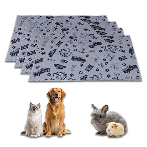 NEO SOLVO 4 Stück Trainingspads – Grau - 70x105cm – waschbar & Reusable PIPI Pads – saugfähig, wasserdicht, rutschfest – für Hunde, Katzen, Welpen NEO SOLVO 4 Stück Trainingspads – Grau - 70x105cm – waschbar & Reusable PIPI Pads – saugfähig, wasserdicht, rutschfest – für Hunde, Katzen, Welpen von NEO SOLVO
