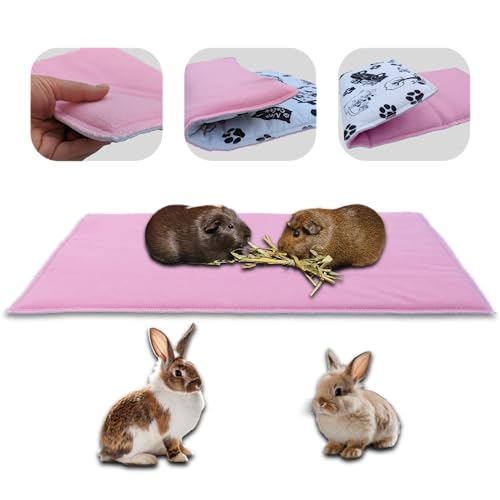 NEO SOLVO Fleece Spielplatzmatte für Meerschweinchen und Kaninchen - Alles in einem: eine Decke, EIN riesiger Tunnel, EIN Haus, EIN Kissen und EIN Bett - 35 cm x 70 cm - Rosa NEO SOLVO Fleece Spielplatzmatte für Meerschweinchen und Kaninchen - Alles in einem: eine Decke, EIN riesiger Tunnel, EIN Haus, EIN Kissen und EIN Bett - 35 cm x 70 cm - Rosa von NEO SOLVO