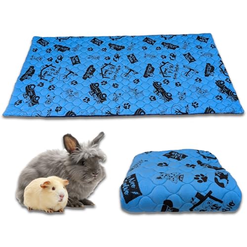 NEO SOLVO Käfigeinlage für Kaninchen und Meerschweinchen mit Abnehmbarer Fleece-Tunneldecke - perfekte Einstreu für Innenkäfige und C&C - saugfähig, wasserdicht - 140 x 70 cm - Dunkelblau NEO SOLVO Käfigeinlage für Kaninchen und Meerschweinchen mit Abnehmbarer Fleece-Tunneldecke - perfekte Einstreu für Innenkäfige und C&C - saugfähig, wasserdicht - 140 x 70 cm - Dunkelblau von NEO SOLVO