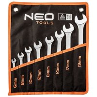 Neo Tools - 8 tlg. Ring-Maulschlüsselset 6-19 mm CrV, din 3113 von NEO TOOLS