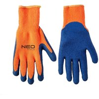 Arbeitshandschuhe mit Latexbeschichtung blau/orange Gr. 10 - Blau - Neo Tools von NEO TOOLS