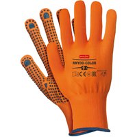 Arbeitshandschuhe mit pvc Noppen orange 9 - Orange von NEO TOOLS