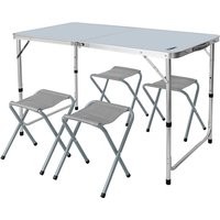 Camping-Set: Tisch und 4 Stühle, faltbar in einen Koffer Camping-Set: Tisch und 4 Stühle, faltbar in einen Koffer von NEO TOOLS